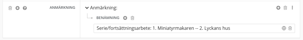 Anmärkning om läsordning i Libris katalogisering.