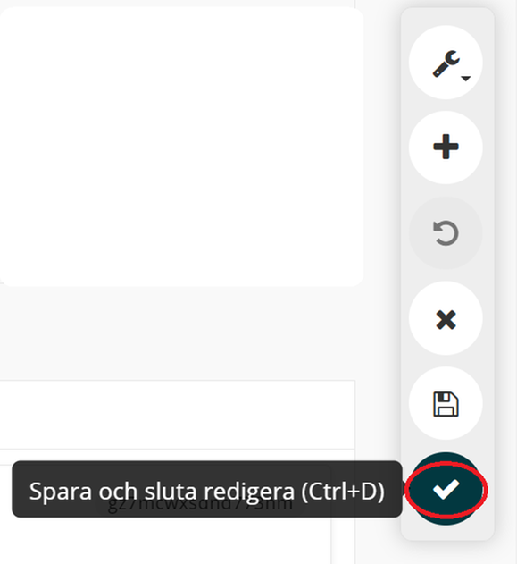 Spara och sluta redigera.