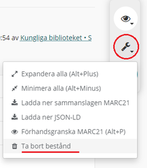 Ta bort bestånd