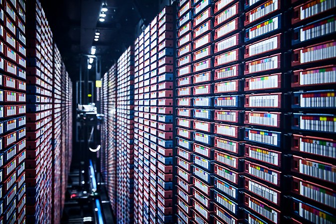  Bandrobot för datalagring. Fotograf: Per & Per Fotograf AB