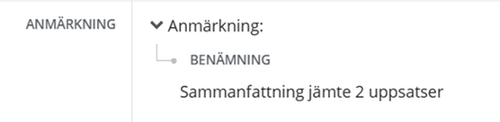 Sammanläggnings¬avhandling med genomgående paginering - anmärkning