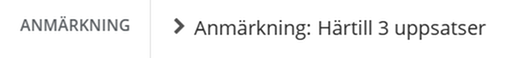Anmärkning