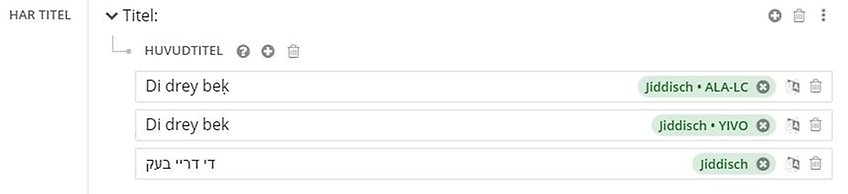 Exempel på flera romaniseringsscheman