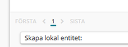 Välj Skapa lokal entitet, under Katalogiseringsregler, i Libris katalogisering